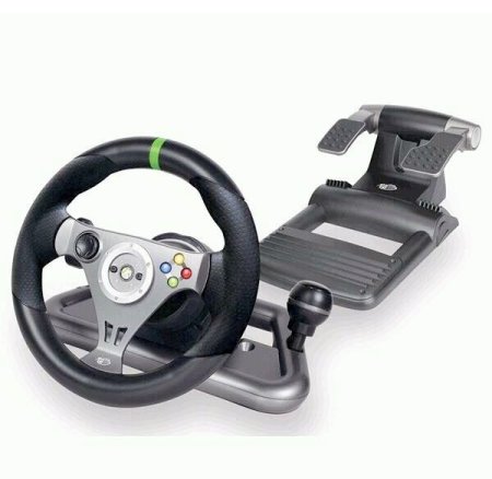Руль беспроводной гоночный (Wireless Racing Wheel Madcatz) (Xbox 360) 